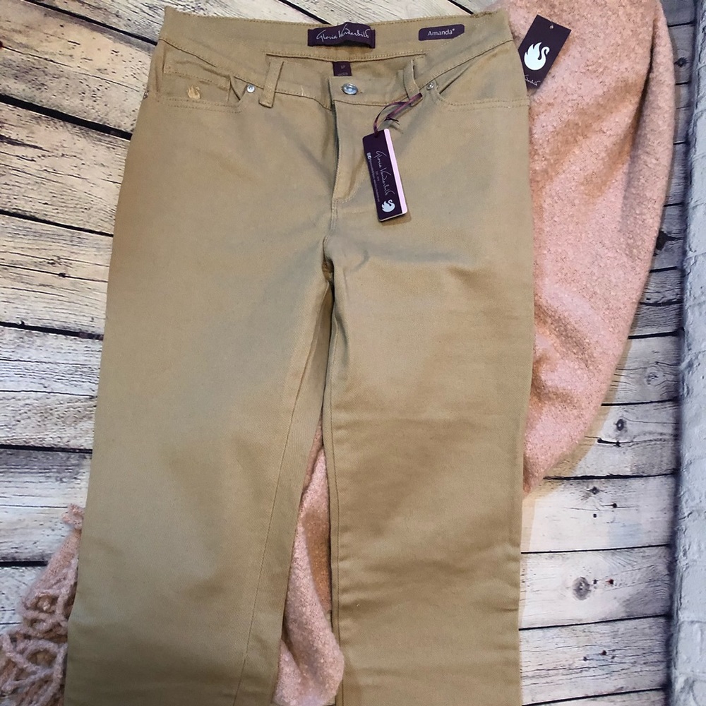 Camel denim pants